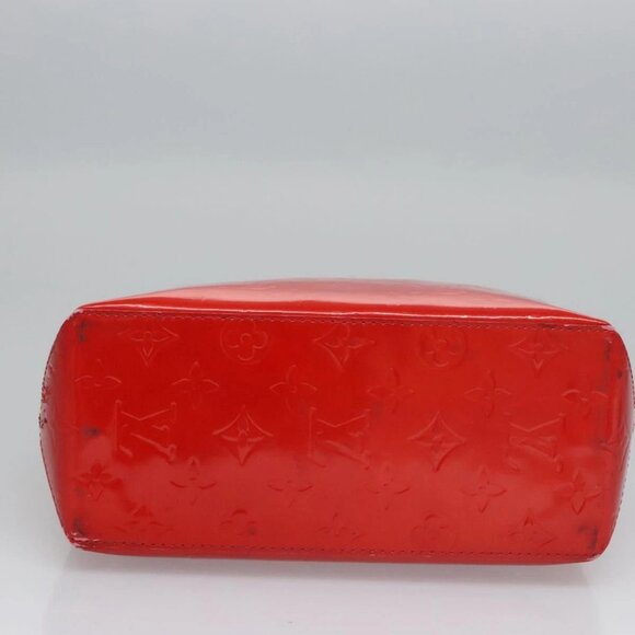 LOUIS VUITTON Monogram Vernis Reade PM Hand Bag Red Rouge - Picture 6 of 16